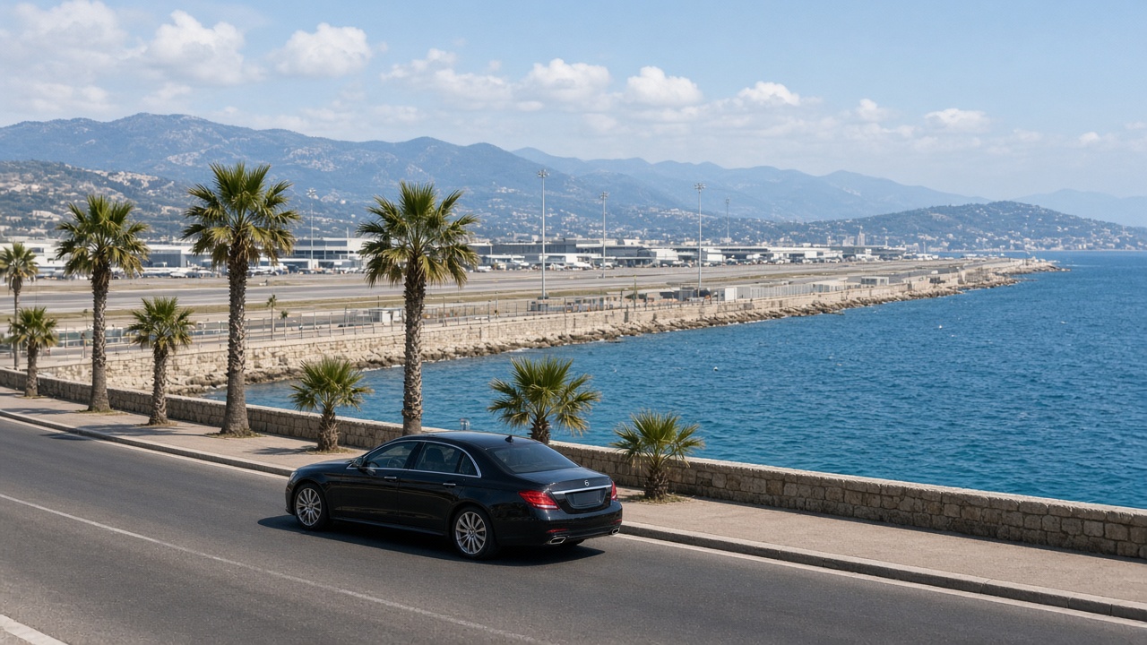 Aéroport au bord de la Méditerranée